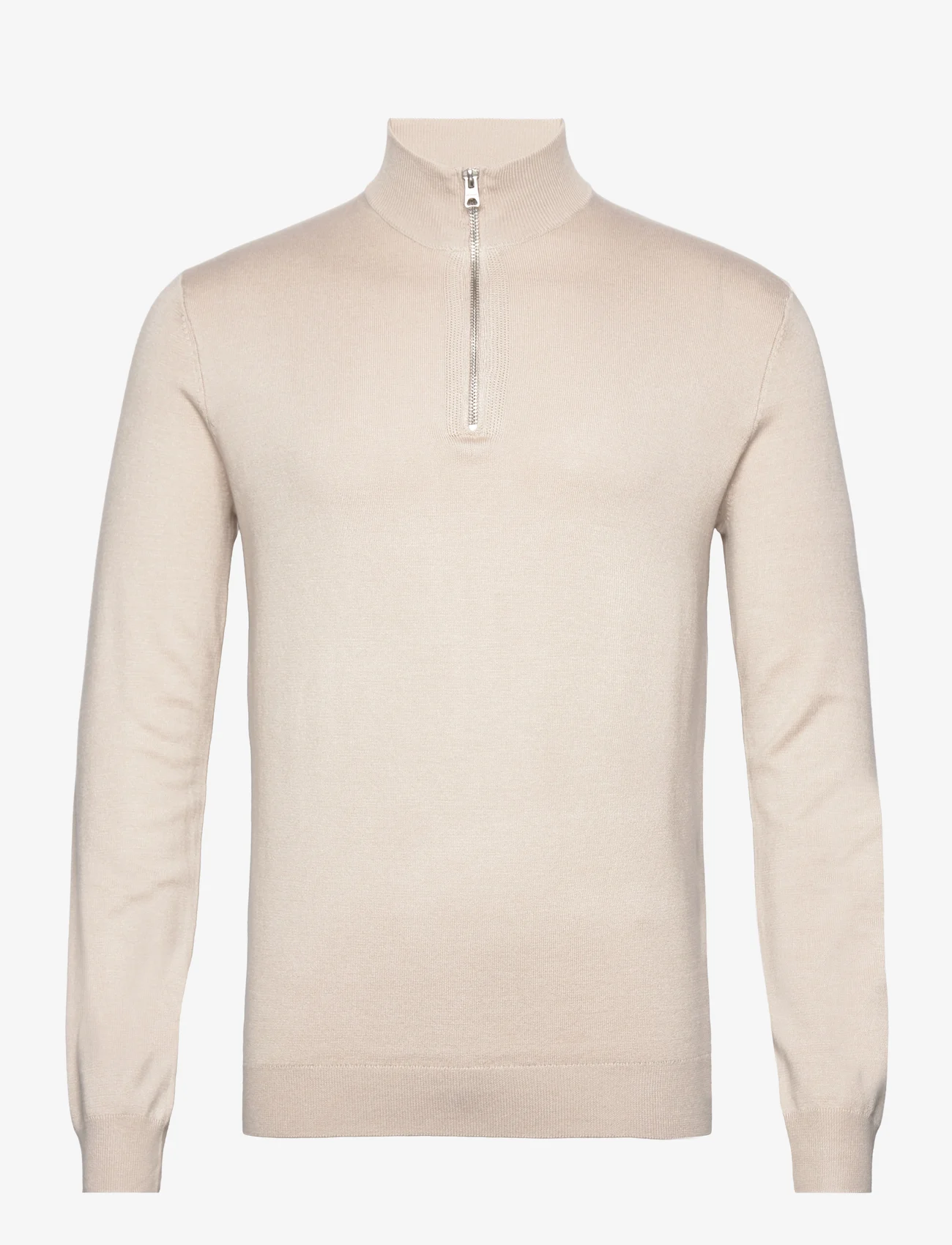 ONLY & SONS - ONSWYLER LIFE REG 14 HALF ZIP KNIT NOOS - half zip jumpers - silver lining - 0