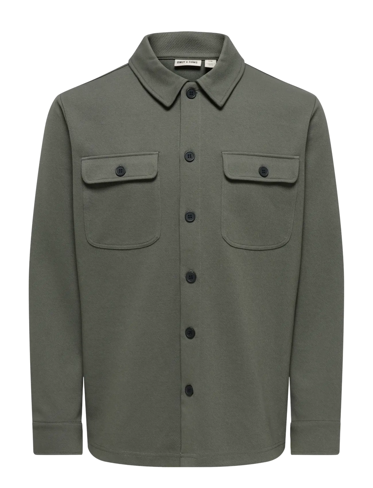 ONLY & SONS ONSNEWKODYL OVERSHIRT SWEAT NOOS - Overshirts - BELUGA / khaki/green
