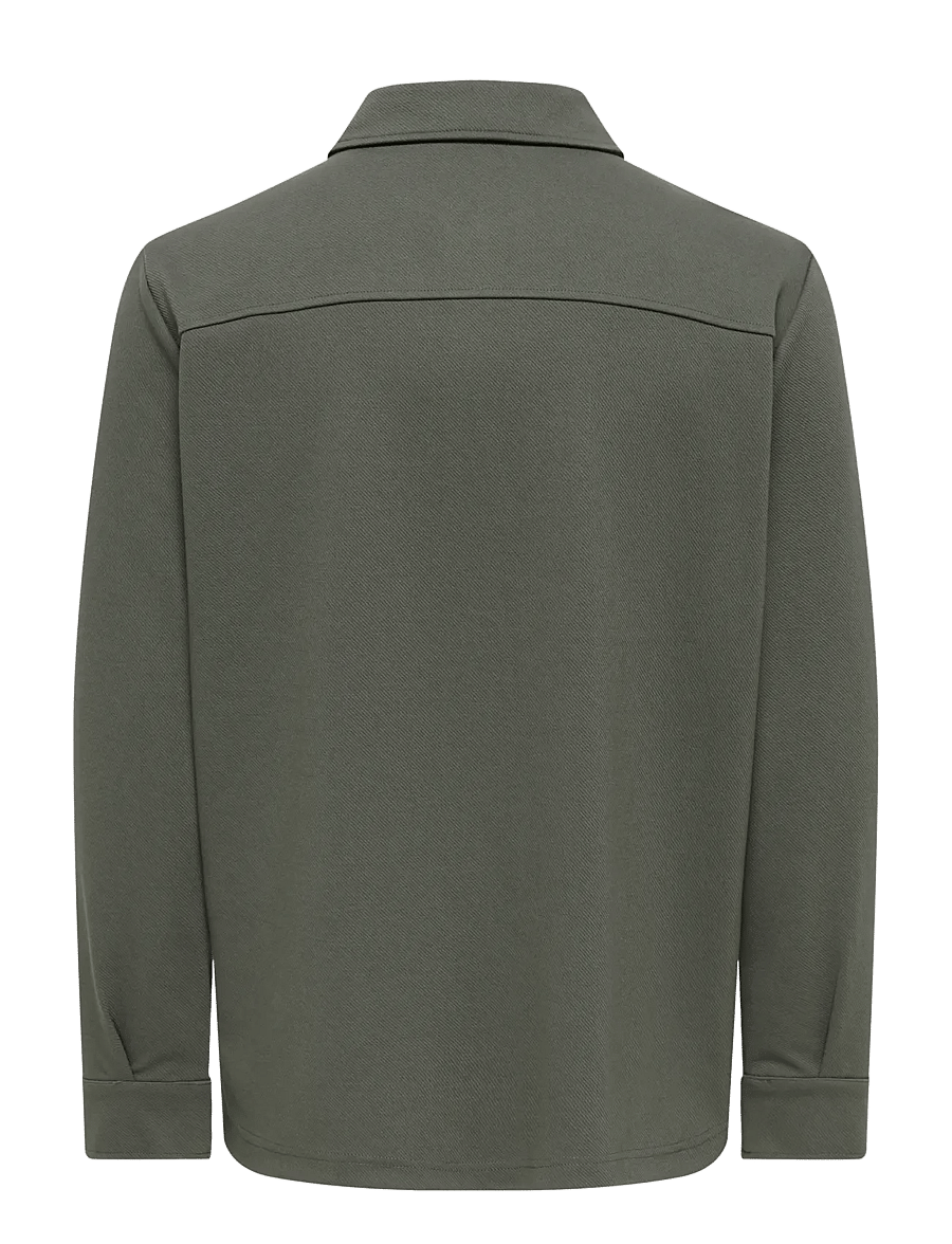 ONLY & SONS - ONSNEWKODYL OVERSHIRT SWEAT NOOS - Überhemden - beluga - 2