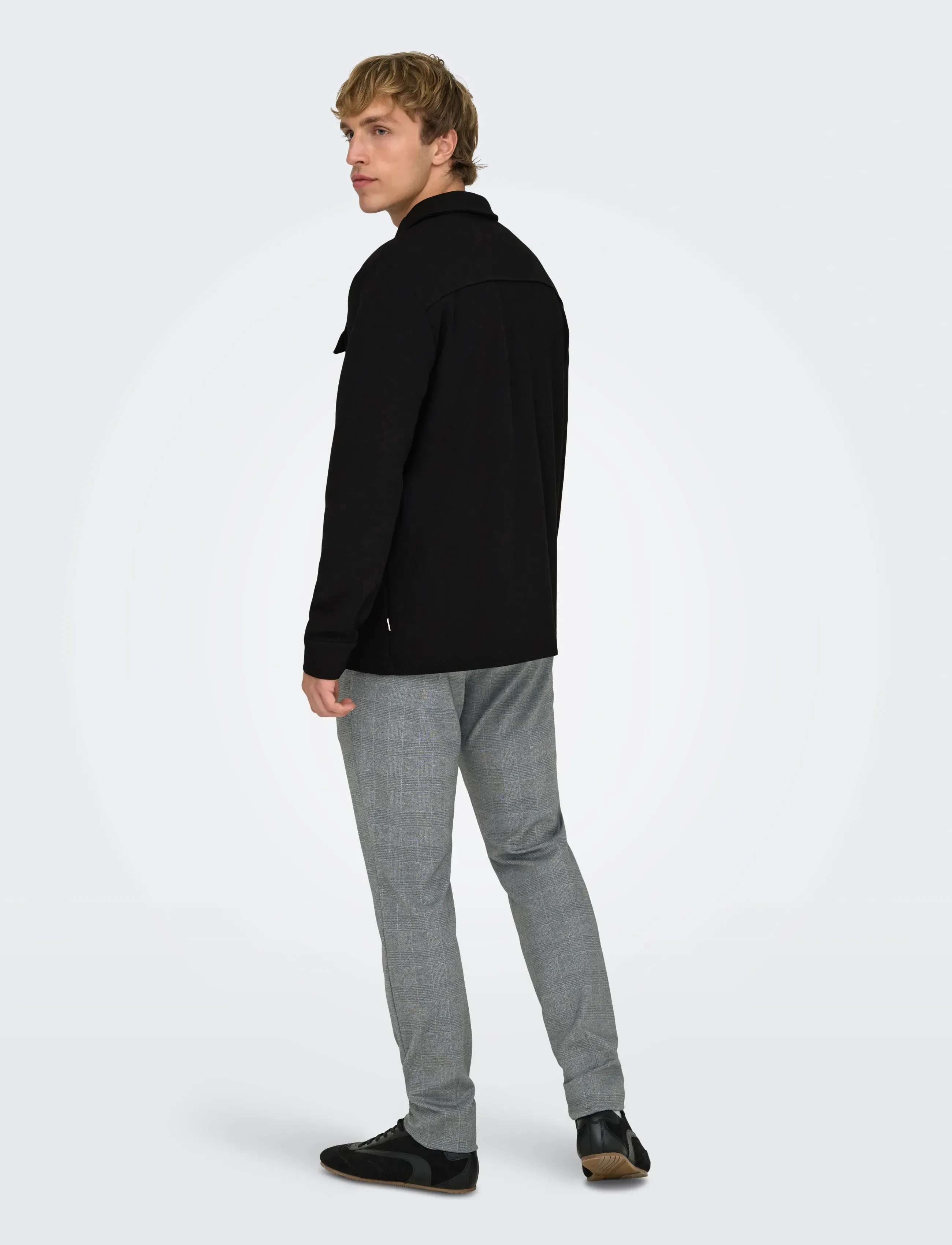 ONLY & SONS - ONSNEWKODYL OVERSHIRT SWEAT NOOS - laveste priser - black - 3