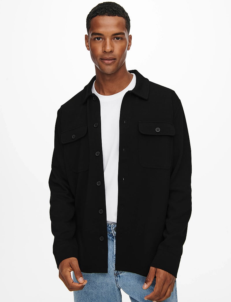 ONLY & SONS - ONSNEWKODYL OVERSHIRT SWEAT NOOS - kollektionen - black - 5