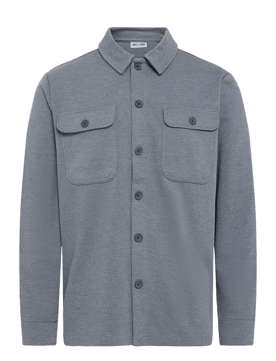 ONLY & SONS - ONSNEWKODYL OVERSHIRT SWEAT NOOS - Überhemden - blue nights - 0