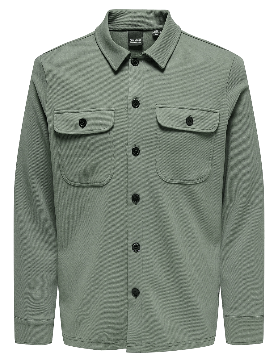 ONLY & SONS - ONSNEWKODYL OVERSHIRT SWEAT NOOS - kollektionen - castor gray - 1