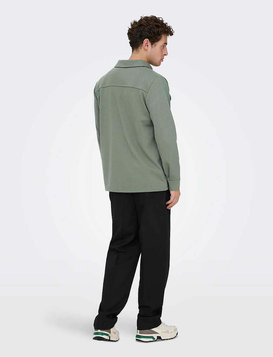 ONLY & SONS - ONSNEWKODYL OVERSHIRT SWEAT NOOS - kollektionen - castor gray - 3