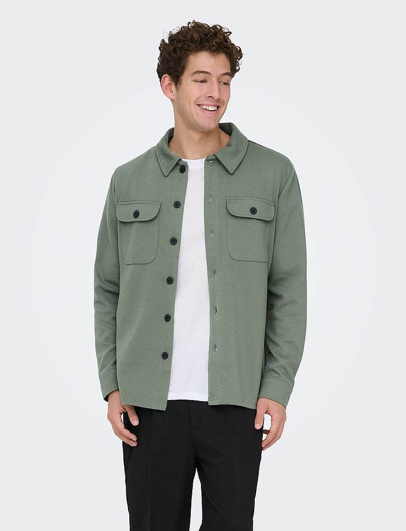 ONLY & SONS - ONSNEWKODYL OVERSHIRT SWEAT NOOS - kollektionen - castor gray - 5