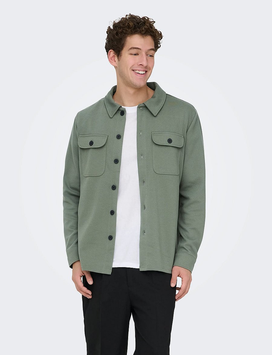ONLY & SONS - ONSNEWKODYL OVERSHIRT SWEAT NOOS - kollektionen - castor gray - 5