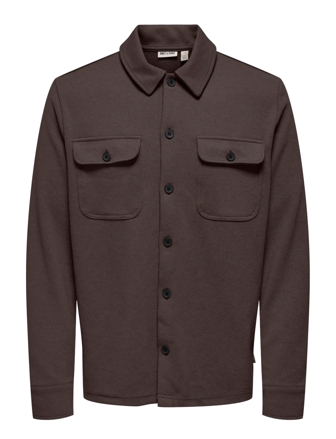 ONLY & SONS ONSNEWKODYL OVERSHIRT SWEAT NOOS - Overshirts - COFFEE BEAN / brown