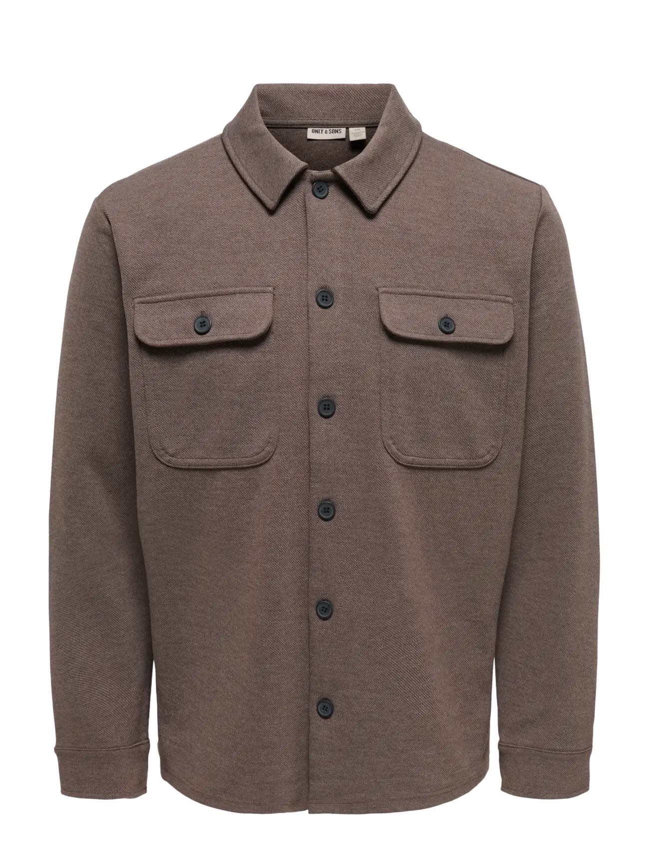 ONLY & SONS ONSNEWKODYL OVERSHIRT SWEAT NOOS - ONLY & SONS - COFFEE BEAN / brown