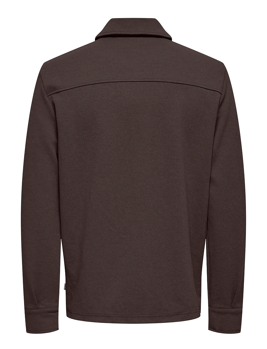 ONLY & SONS - ONSNEWKODYL OVERSHIRT SWEAT NOOS - nos éditoriaux - coffee bean - 1