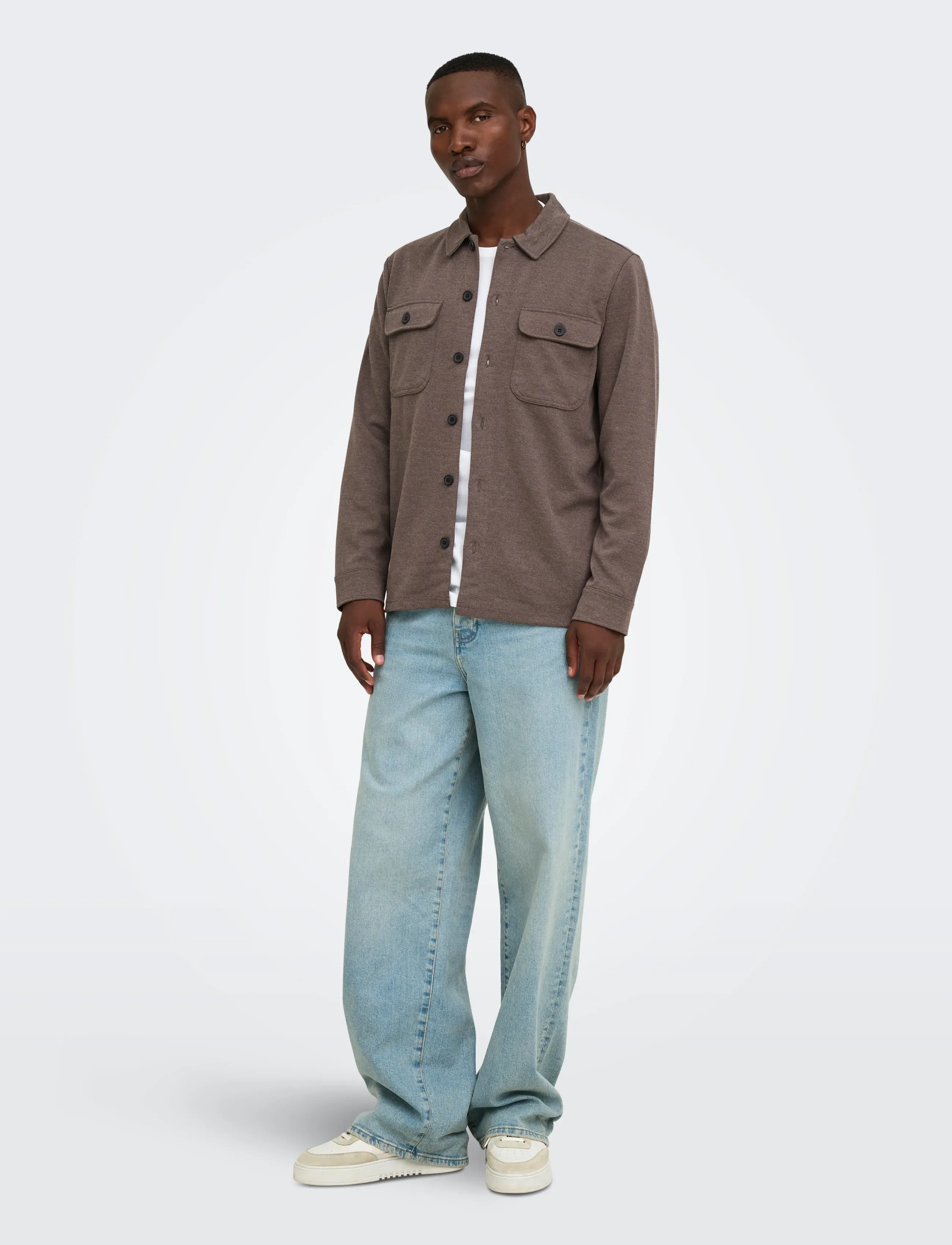 ONLY & SONS - ONSNEWKODYL OVERSHIRT SWEAT - herbstliche kleidung - coffee bean - 4