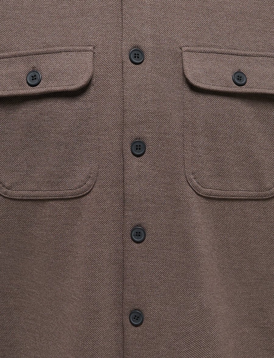 ONLY & SONS - ONSNEWKODYL OVERSHIRT SWEAT NOOS - Überhemden - coffee bean - 2