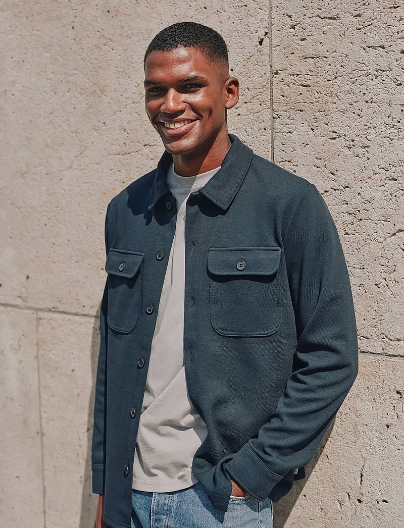 ONLY & SONS - ONSNEWKODYL OVERSHIRT SWEAT - kollektionen - dark navy - 0