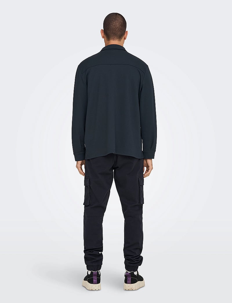 ONLY & SONS - ONSNEWKODYL OVERSHIRT SWEAT - kollektionen - dark navy - 3