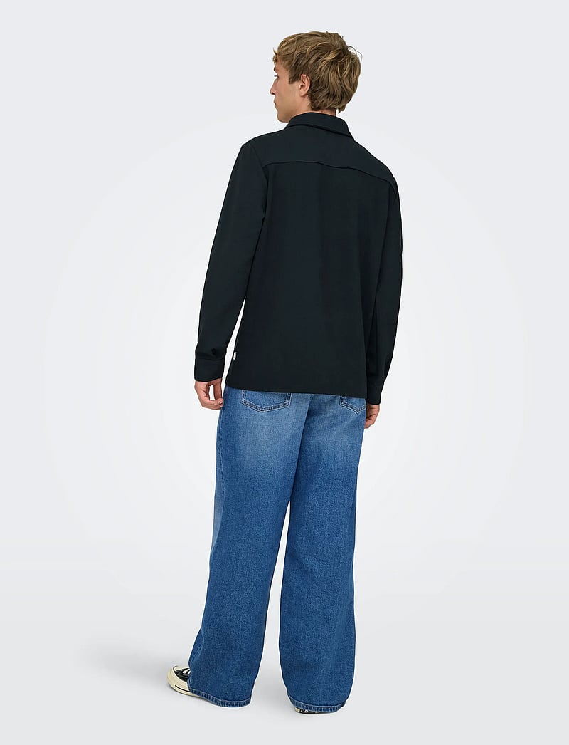 ONLY & SONS - ONSNEWKODYL OVERSHIRT SWEAT NOOS - kollektionen - dark navy - 3