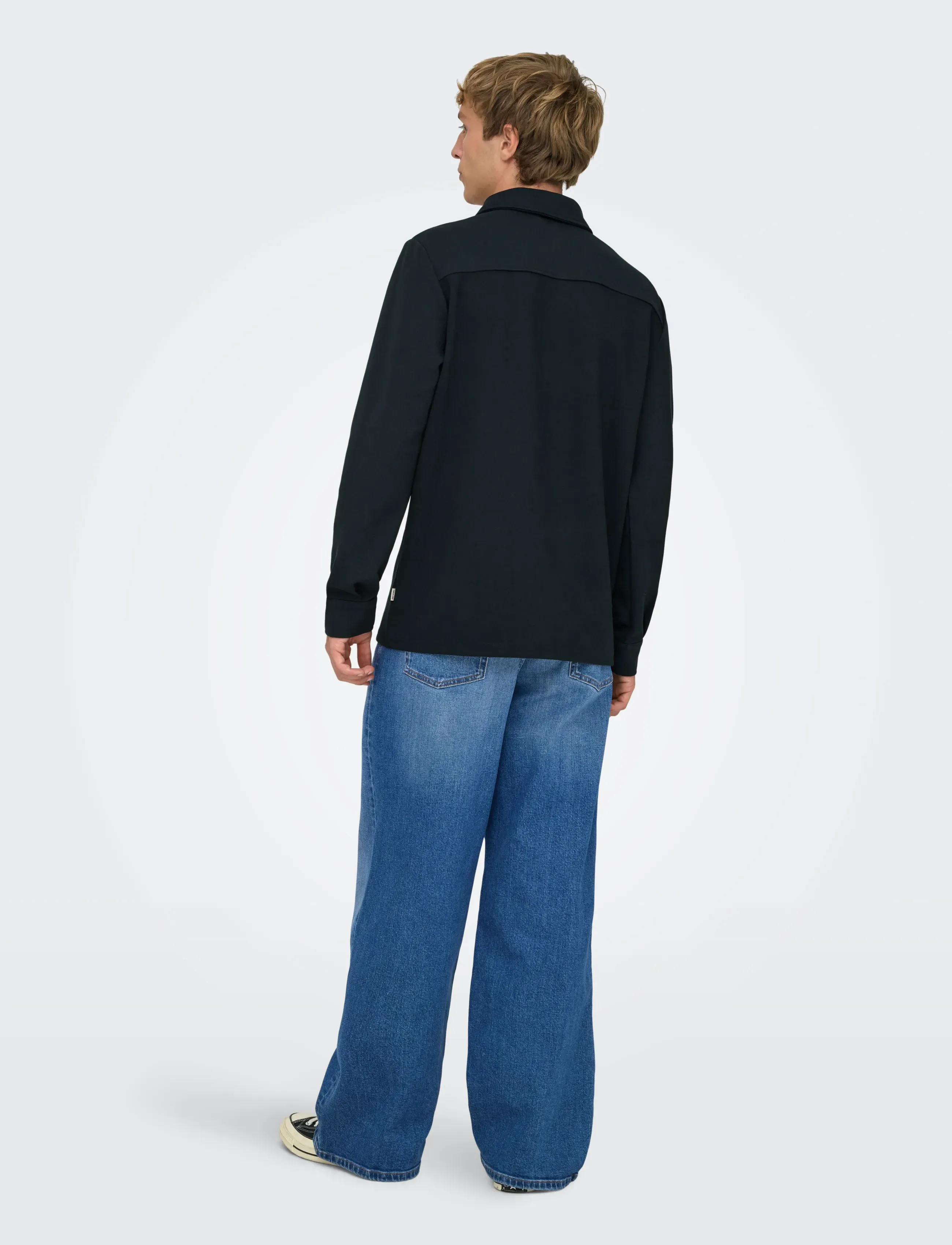 ONLY & SONS - ONSNEWKODYL OVERSHIRT SWEAT NOOS - kollektsioonid - dark navy - 3