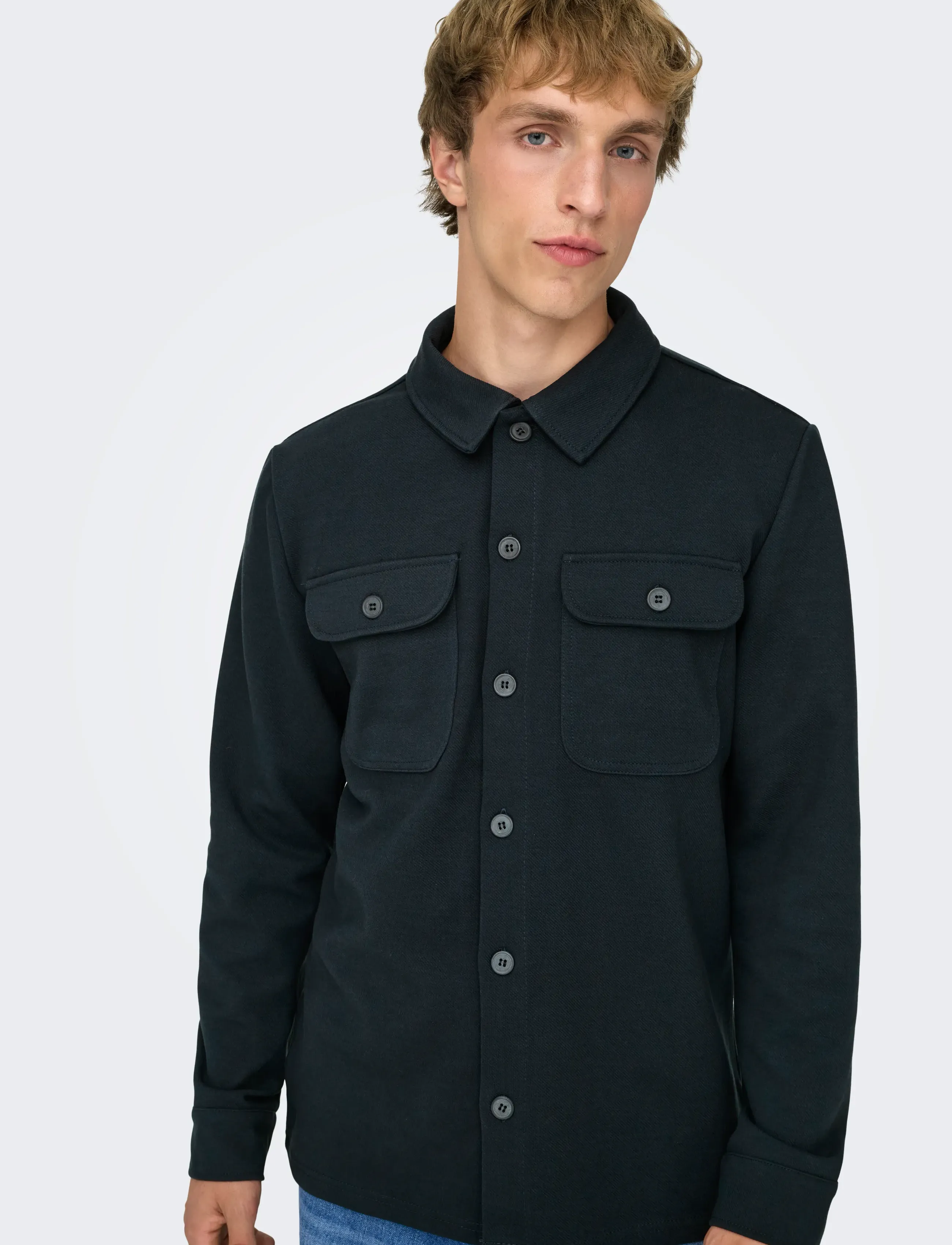 ONLY & SONS - ONSNEWKODYL OVERSHIRT SWEAT NOOS - kollektsioonid - dark navy - 5