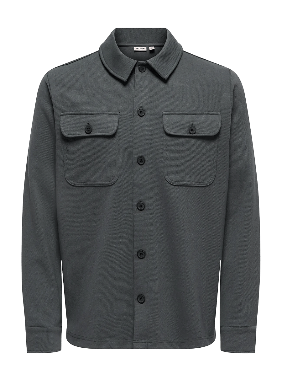ONLY & SONS - ONSNEWKODYL OVERSHIRT SWEAT NOOS - kollektionen - grey pinstripe - 1