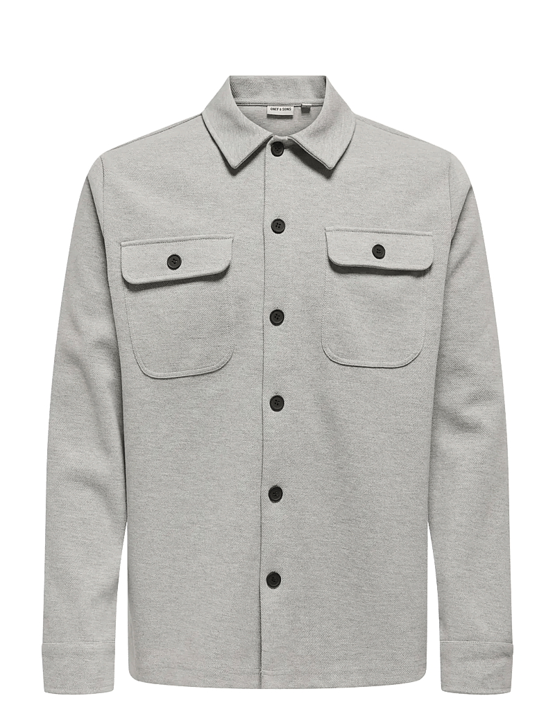 ONLY & SONS - ONSNEWKODYL OVERSHIRT SWEAT - kollektionen - light grey melange - 1