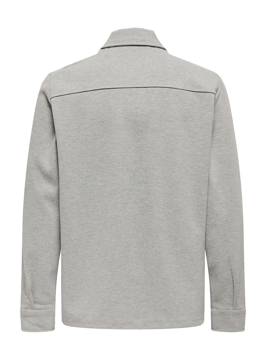 ONLY & SONS - ONSNEWKODYL OVERSHIRT SWEAT NOOS - collecties - light grey melange - 2