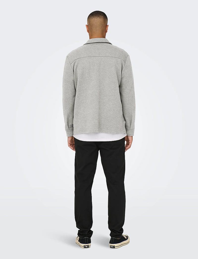 ONLY & SONS - ONSNEWKODYL OVERSHIRT SWEAT - kollektionen - light grey melange - 3