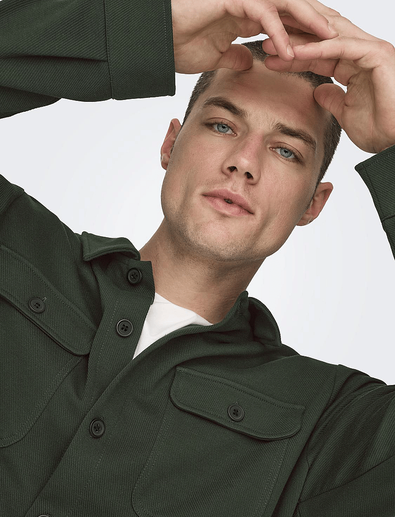 ONLY & SONS - ONSNEWKODYL OVERSHIRT SWEAT NOOS - kollektionen - rosin - 5