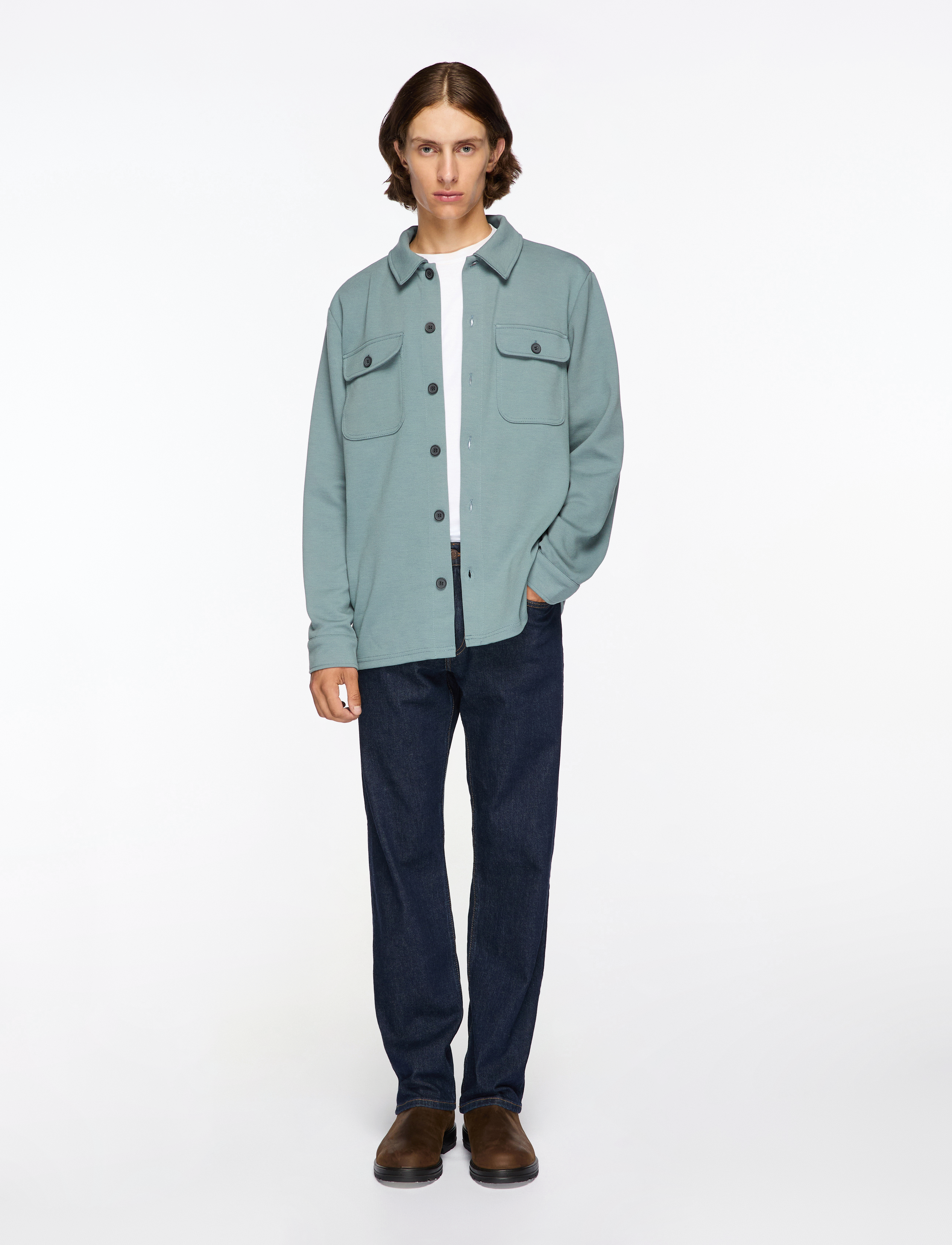 ONLY & SONS - ONSNEWKODYL OVERSHIRT SWEAT NOOS - kolekcijas - stormy weather - 2