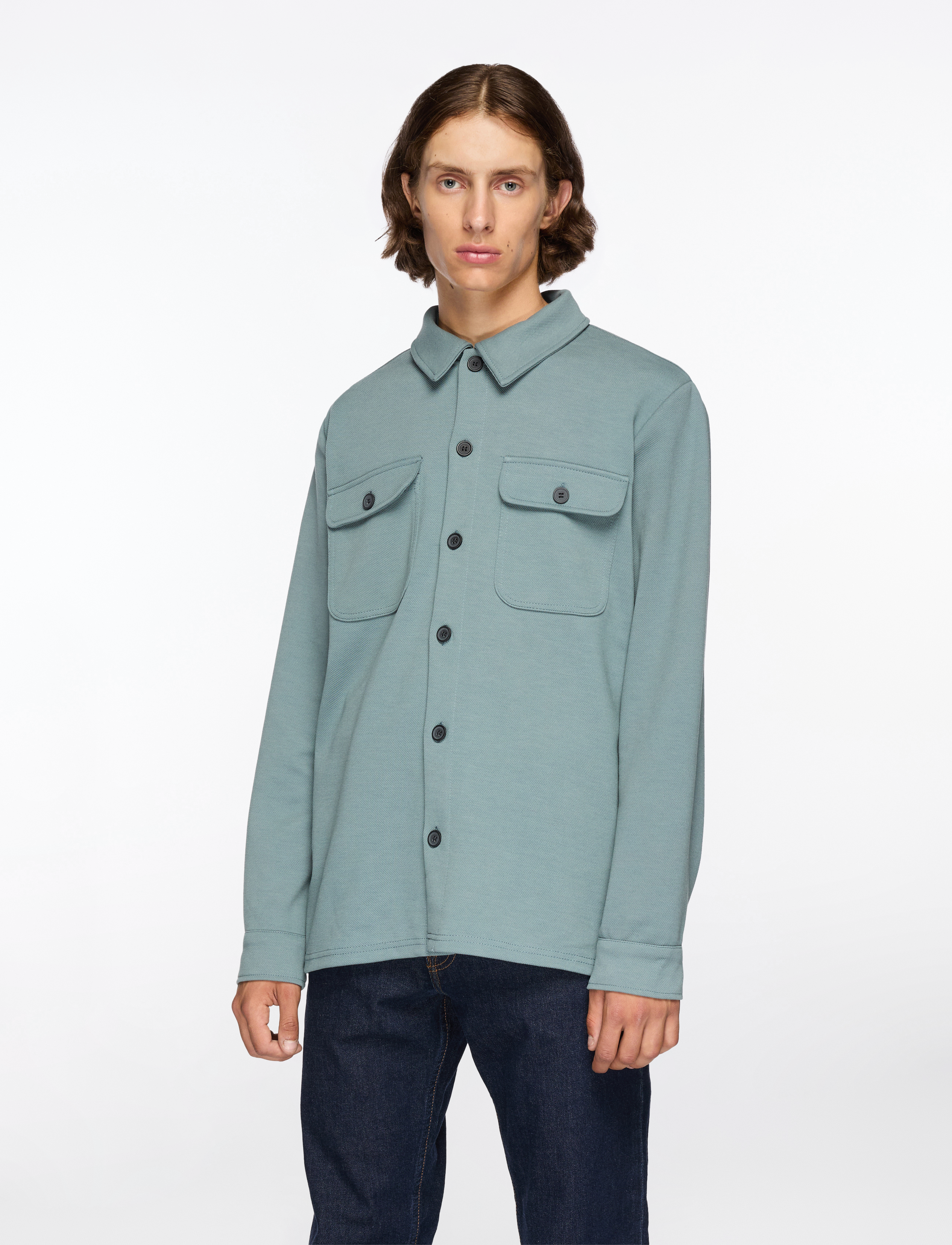 ONLY & SONS ONSNEWKODYL OVERSHIRT SWEAT NOOS - Overshirts - STORMY WEATHER / blue