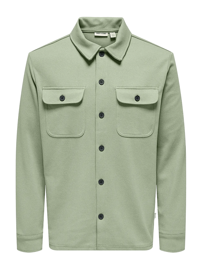 ONLY & SONS - ONSNEWKODYL OVERSHIRT SWEAT NOOS - kollektionen - swamp - 0