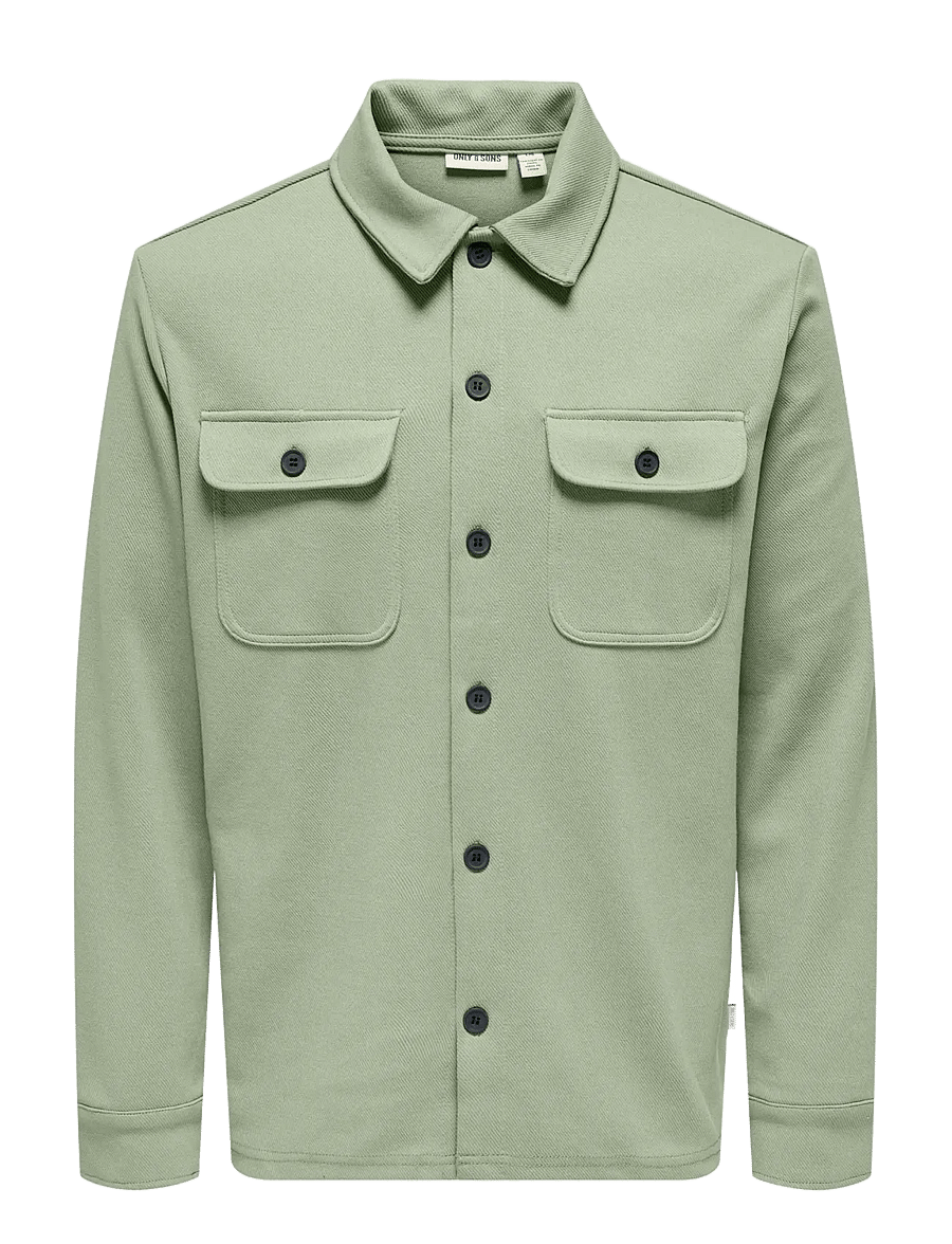 ONLY & SONS - ONSNEWKODYL OVERSHIRT SWEAT NOOS - kollektionen - swamp - 0
