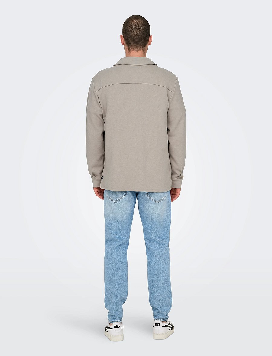 ONLY & SONS - ONSNEWKODYL OVERSHIRT SWEAT NOOS - kollektionen - vintage khaki - 3