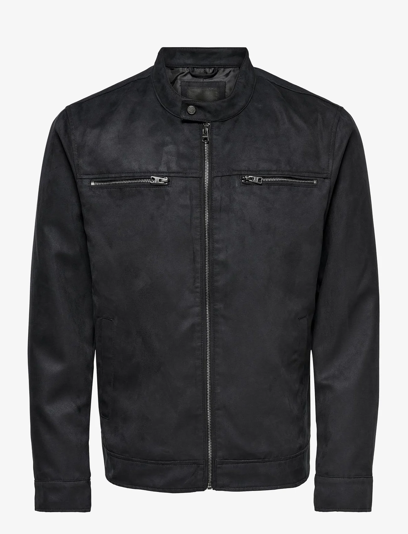ONLY & SONS - ONSWILLOW FAKE SUEDE JACKET OTW NOOS - kevättakit - black - 0