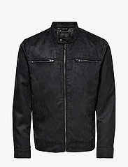 ONLY & SONS - ONSWILLOW FAKE SUEDE JACKET OTW NOOS - spring jackets - black - 0