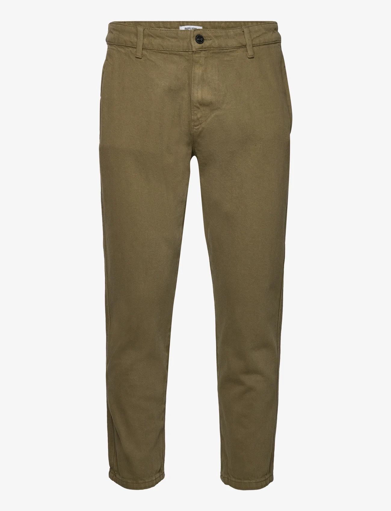 ONLY & SONS - ONSAVI BEAM CHINO TWILL PK 1540 - lowest prices - olive night - 0