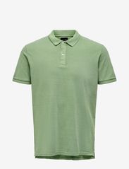 ONLY & SONS - ONSTRAVIS SLIM WASHED SS POLO NOOS - de laveste prisene - hedge green - 0