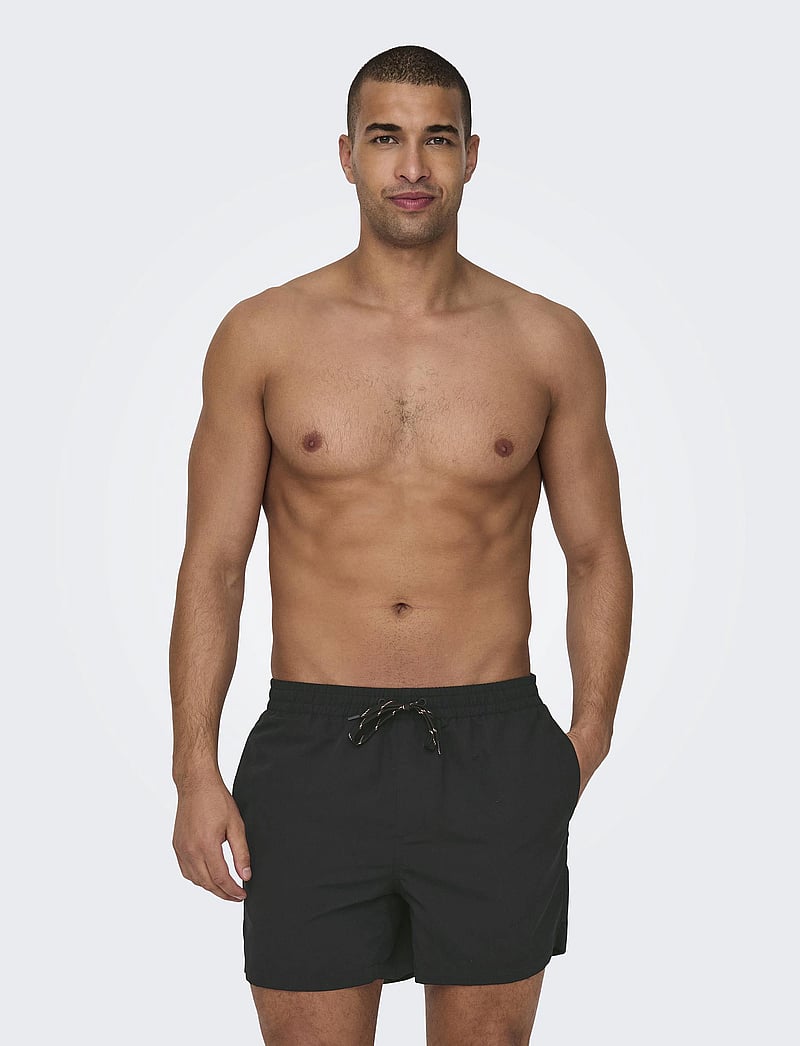 ONLY & SONS - ONSTED LIFE SHORT SWIM NOOS - ujumispüksid - black - 0