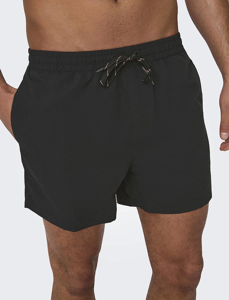 ONLY & SONS - ONSTED LIFE SHORT SWIM NOOS - ujumispüksid - black - 4
