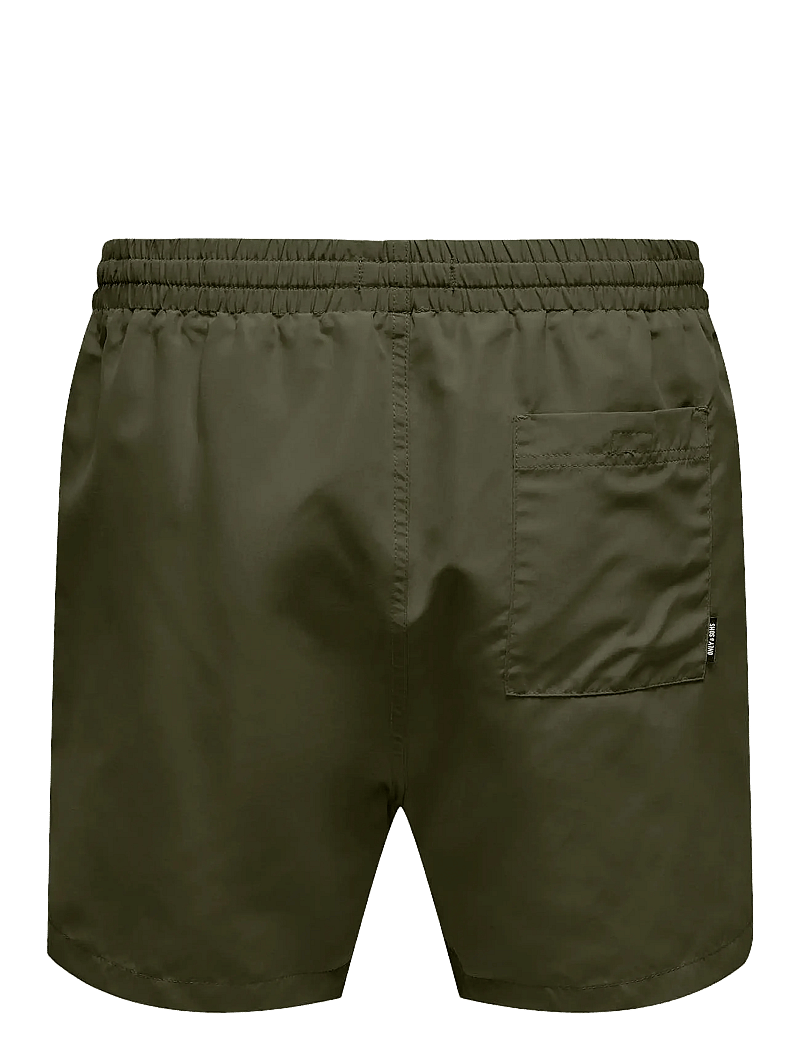 ONLY & SONS - ONSTED LIFE SHORT SWIM NOOS - badeshortser - olive night - 1