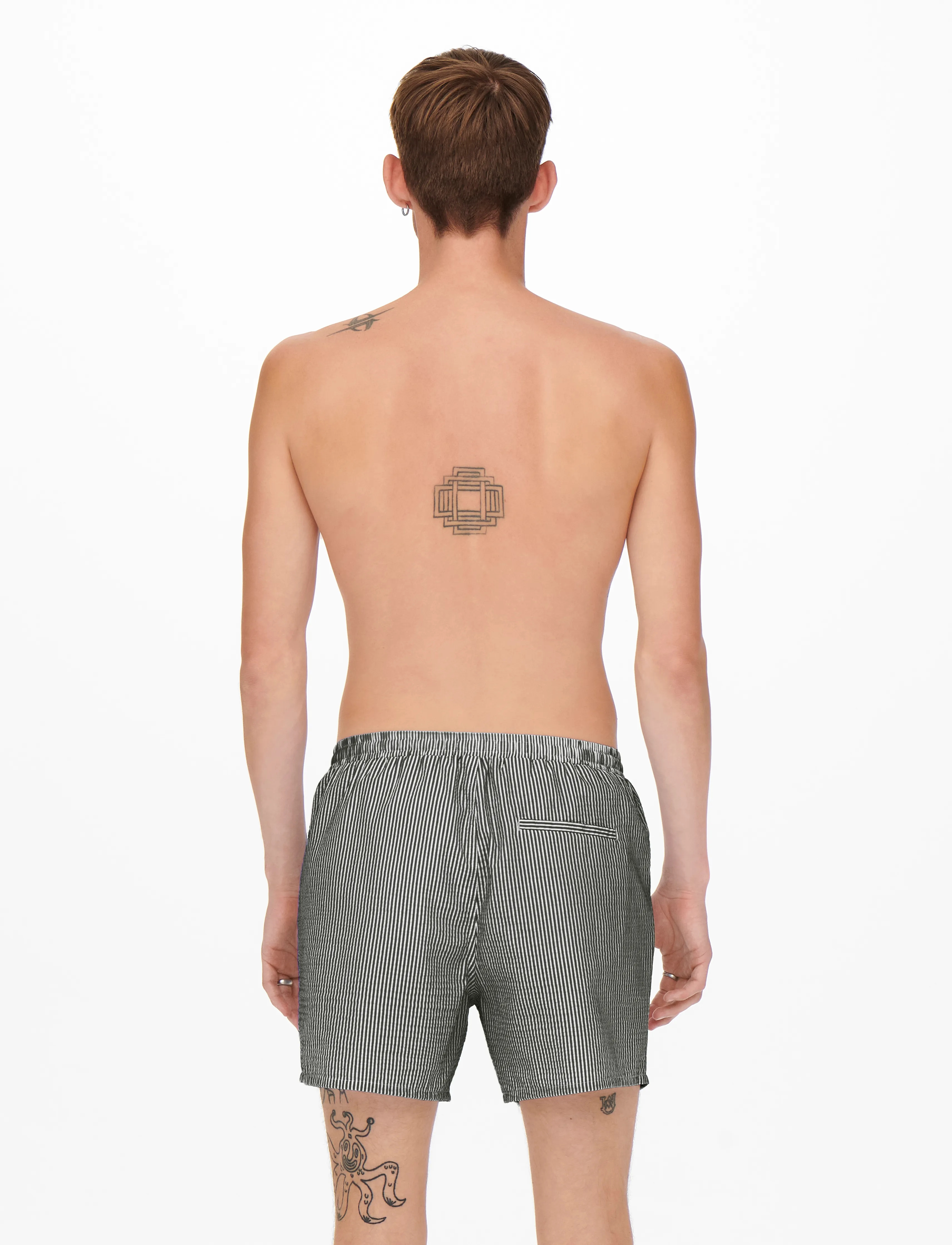 ONLY & SONS - ONSTED STRIPE SEERSUCKER SWIM NOOS - uimashortsit - kambaba - 3