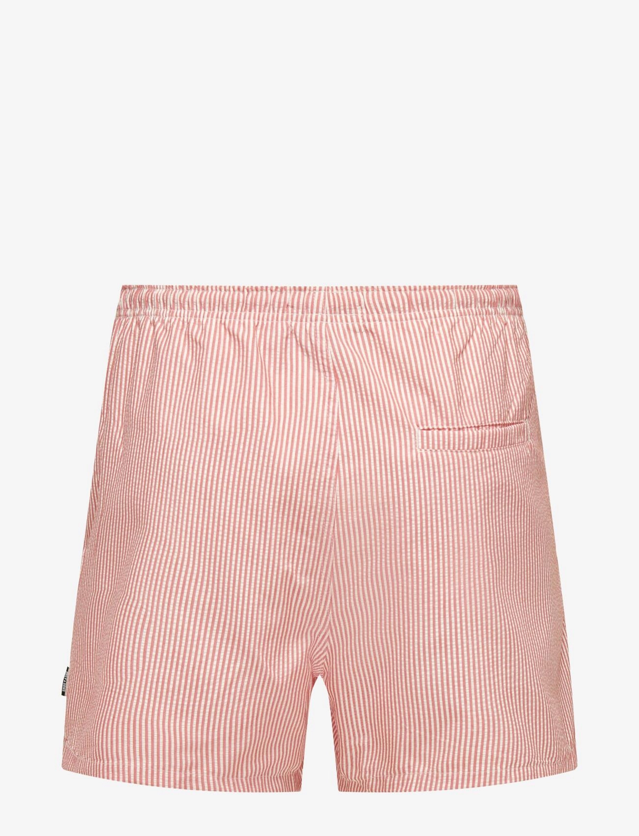 ONLY & SONS - ONSTED STRIPE SEERSUCKER SWIM NOOS - peldšorti - porcelain rose - 2
