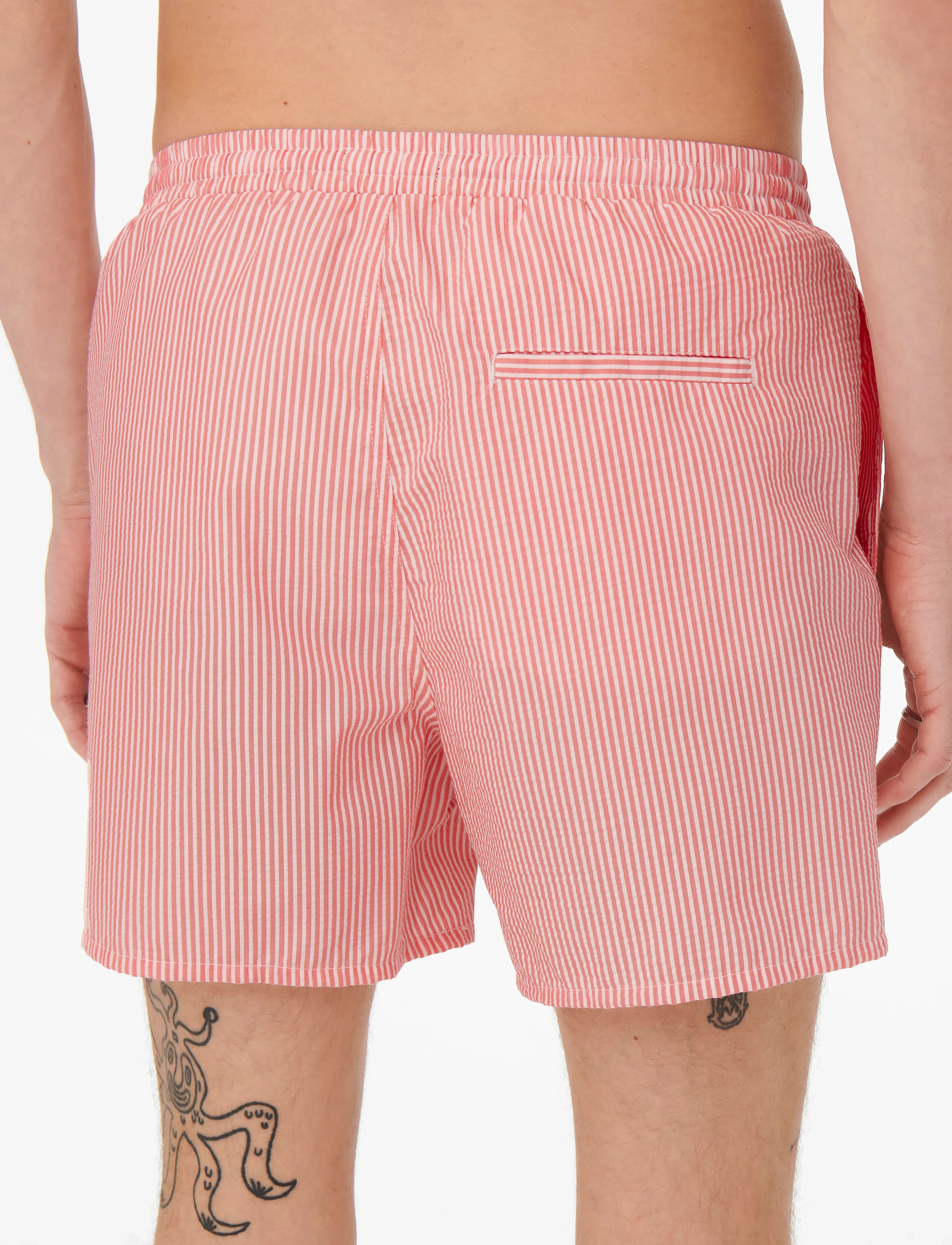 ONLY & SONS - ONSTED STRIPE SEERSUCKER SWIM NOOS - peldšorti - porcelain rose - 4