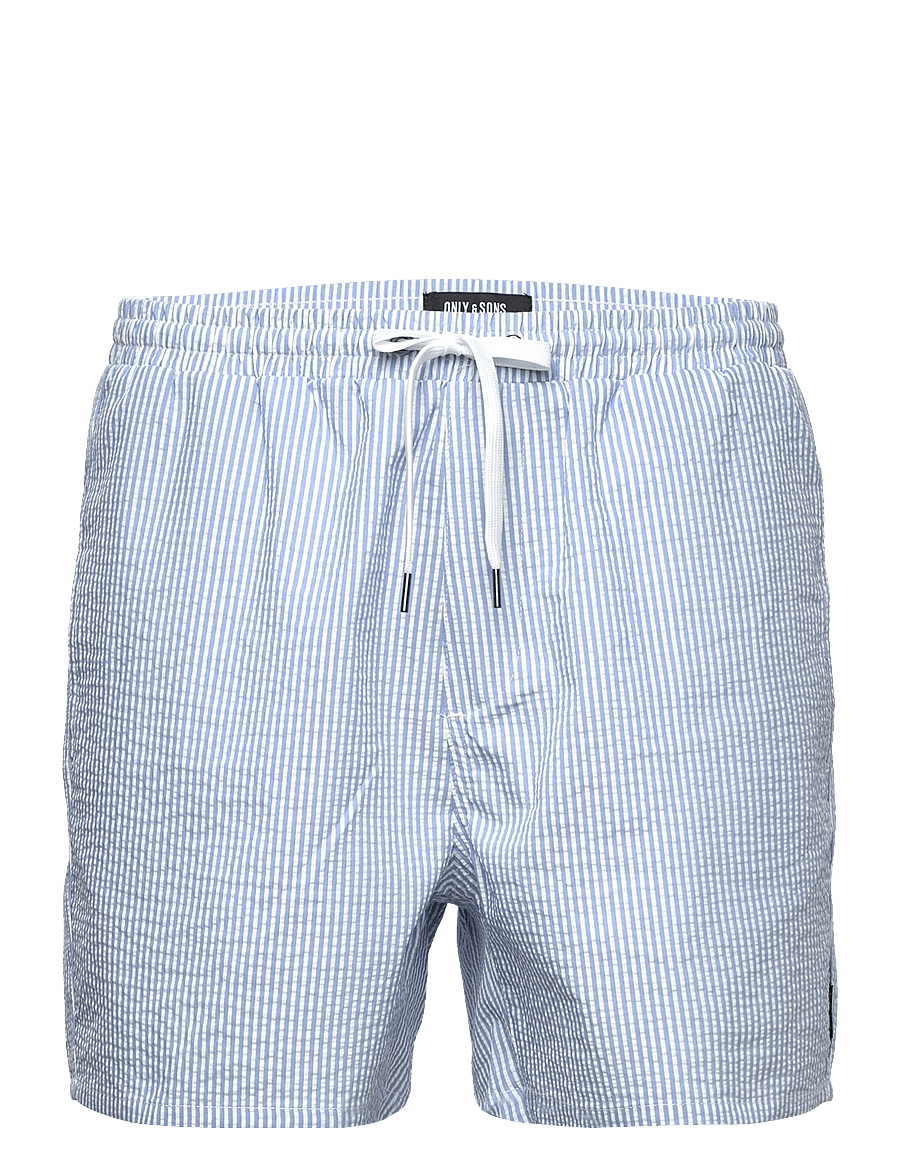 ONLY & SONS - ONSTED STRIPE SEERSUCKER SWIM NOOS - badehose - quiet harbor - 1