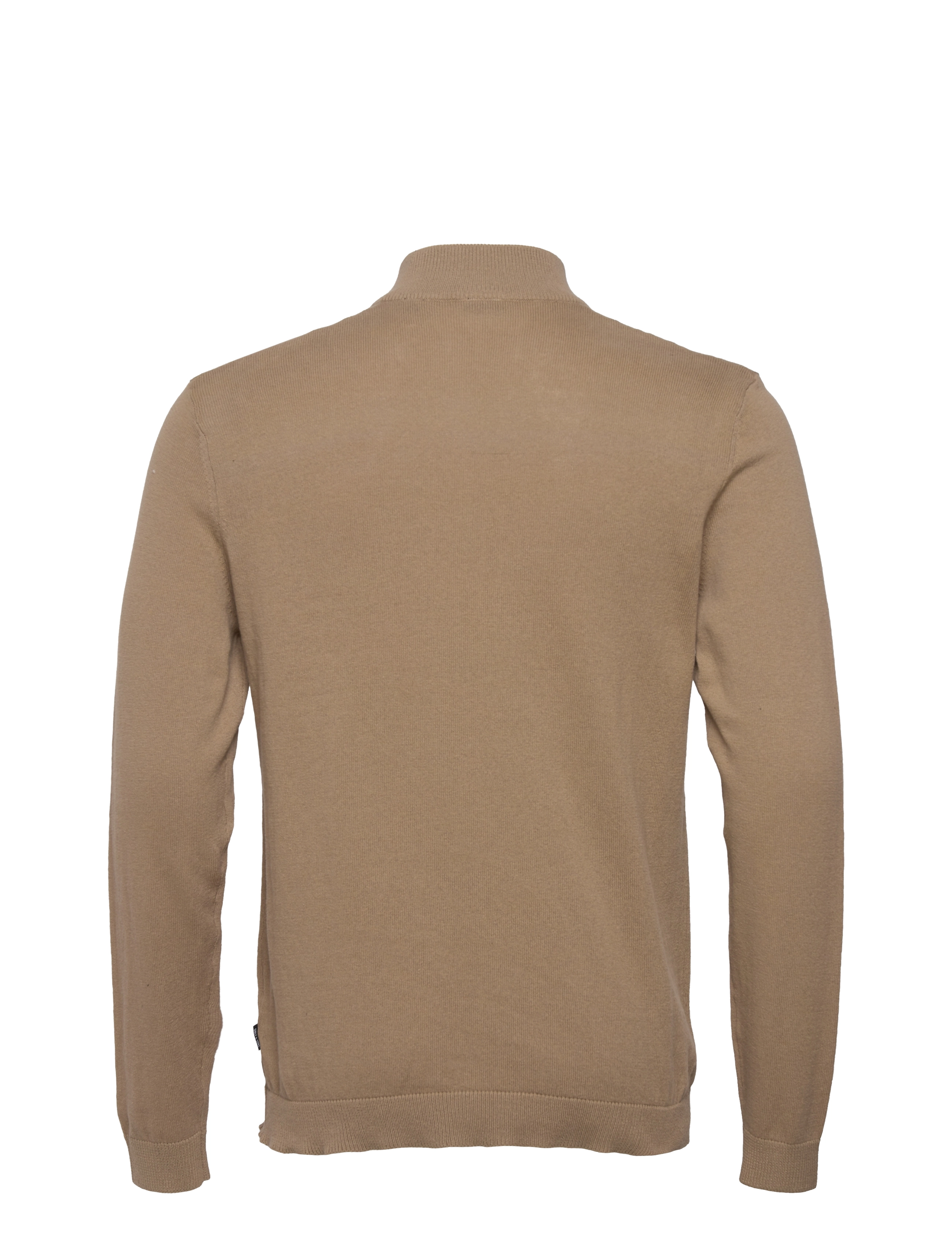 ONLY & SONS - ONSDON 12 LS HALF ZIP KNIT - chinchilla - 1