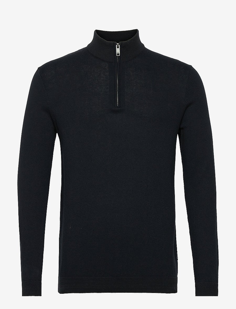ONLY & SONS - ONSDON 12 LS HALF ZIP KNIT - dark navy - 0