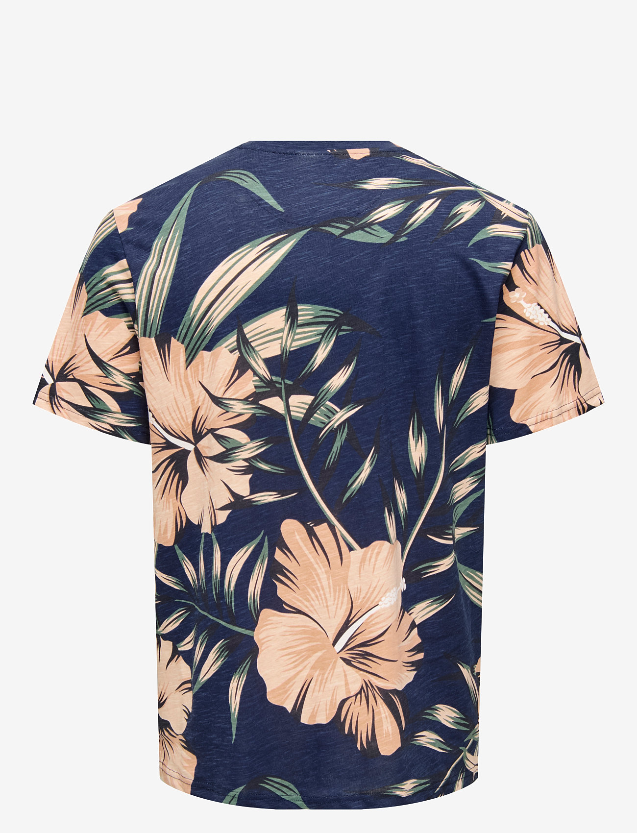 ONLY & SONS - ONSKLOP REG SS FLORAL TEE NOOS - kurzärmelig - navy blazer - 2