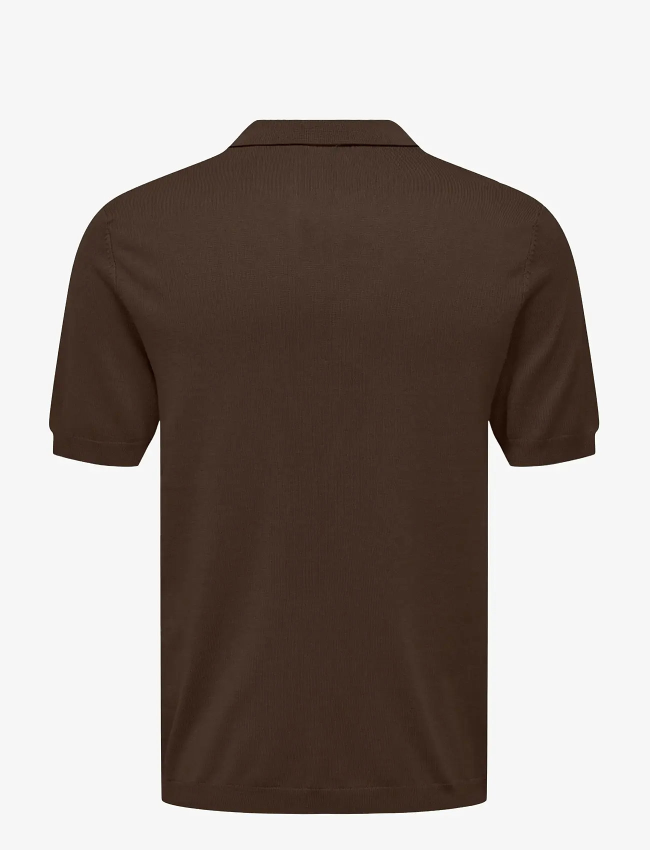 ONLY & SONS - ONSWYLER REG 14 SS POLO KNIT NOOS - polostrik - demitasse - 2