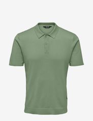 ONSWYLER LIFE REG 14 SS POLO KNIT NOOS - HEDGE GREEN