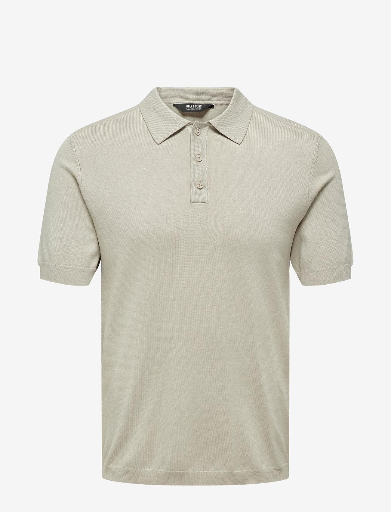 ONLY & SONS - ONSWYLER LIFE REG 14 SS POLO KNIT NOOS - die niedrigsten preise - silver lining - 0
