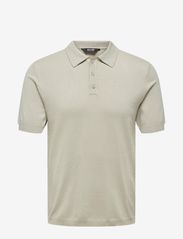 ONSWYLER LIFE REG 14 SS POLO KNIT NOOS - SILVER LINING