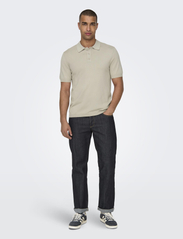 ONLY & SONS - ONSWYLER LIFE REG 14 SS POLO KNIT NOOS - die niedrigsten preise - silver lining - 6