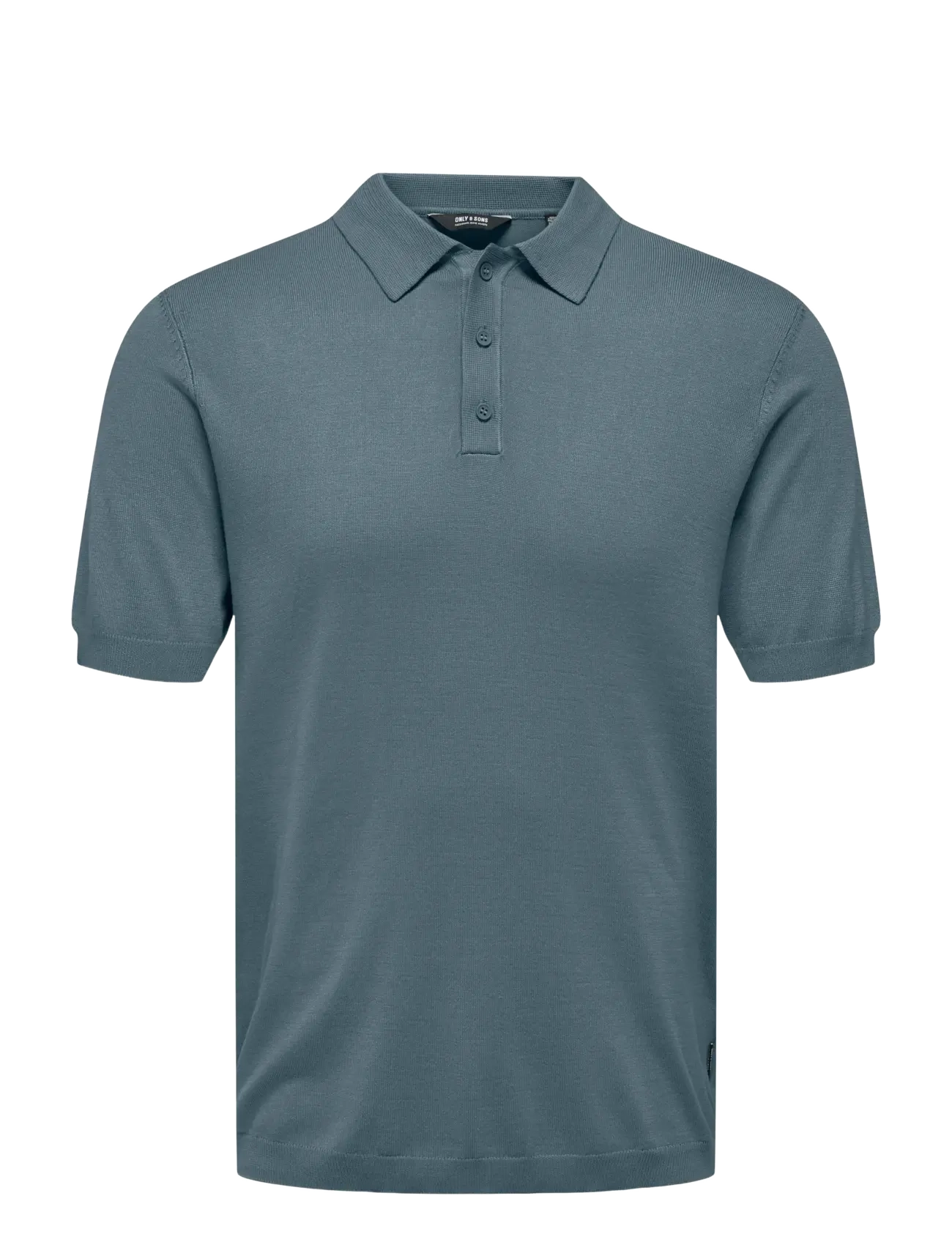 ONLY & SONS ONSWYLER REG 14 SS POLO KNIT NOOS - ONLY & SONS - STORMY WEATHER / grey